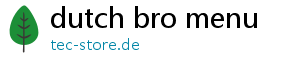 dutch bro menu