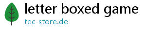 letter boxed game